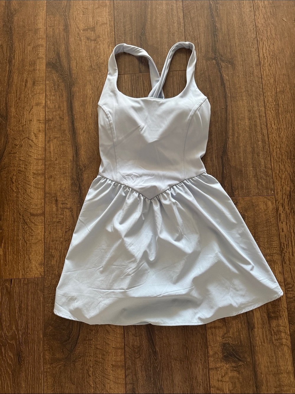 Women’s  Light Blue Cross-Back Dress